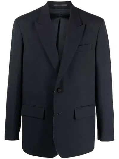 Valentino Blue And White Double Breasted Jacket For Men In Ss21