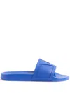 VALENTINO GARAVANI VALENTINO BLUE BOLD LOGO SANDALS