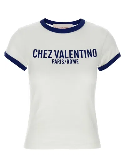 VALENTINO BLUE CHEZ VALENTINO T-SHIRT