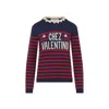 Valentino Knitwear Sweater Asymmetric Neck Design