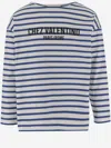 Valentino Chez Logo Long-sleeved Stripe T-shirt