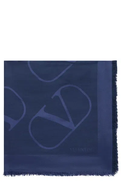 Valentino Blue Dark Elegant And Versatile Scarf