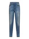 Valentino Straight-fit Denim Pants With Colorful Embellishments