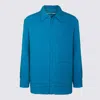 Valentino Wool Down Jacket In Blue