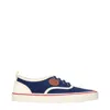 Valentino Sneaker Nojoke In Blue And White Canvas In Blue