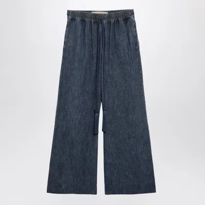 Valentino Blue Jeans In Chambray Denim