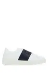 Valentino Garavani Minimalist Leather Sneakers With Contrasting Stripe Detail And Vlogo Signature In White