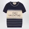 Valentino Cotton T-shirt In Blue