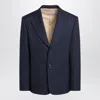 Valentino Single-breasted Jacket In Blue