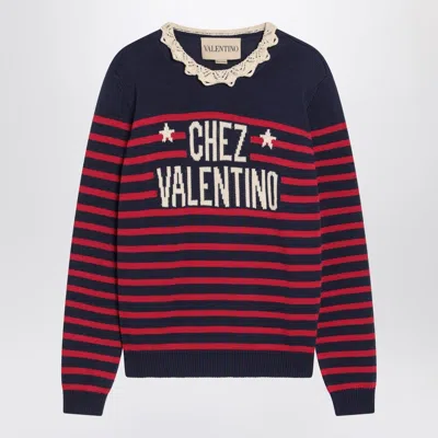 Valentino Multicolor Striped Sweater