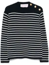Valentino Maglione In Cotone Ricamato Uomo In Black