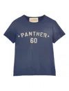 Valentino Crew Neck Graphic And Text Design In Blue
