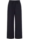 VALENTINO BLUE TOILE ICONOGRAPHE CROPPED TROUSERS