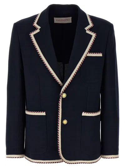 VALENTINO BLUE TORCHON BLAZER