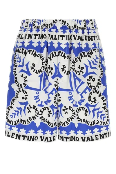 Valentino 短裤  男士 颜色 印花/多色 In Blue