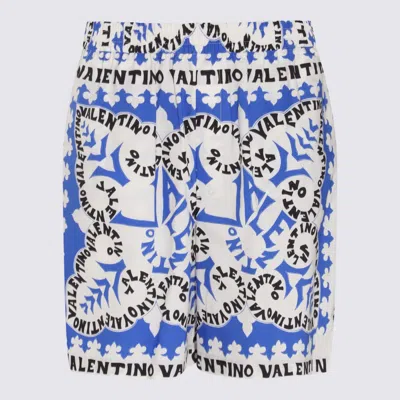 Valentino Elasticated Waist Shorts In Blue