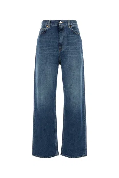 VALENTINO BLUE WIDE LEG DENIM JEANS