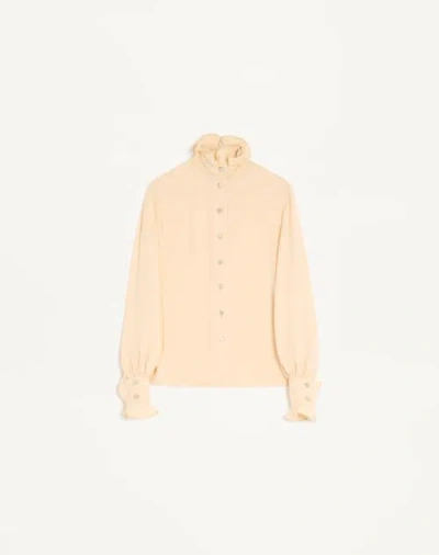 Valentino Bluse Aus Georgette Frau Birke 48