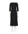 Valentino Boat Neck Dress In Black