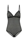Valentino Garavani Embroidered Stretch Nylon Blend Bodysuit