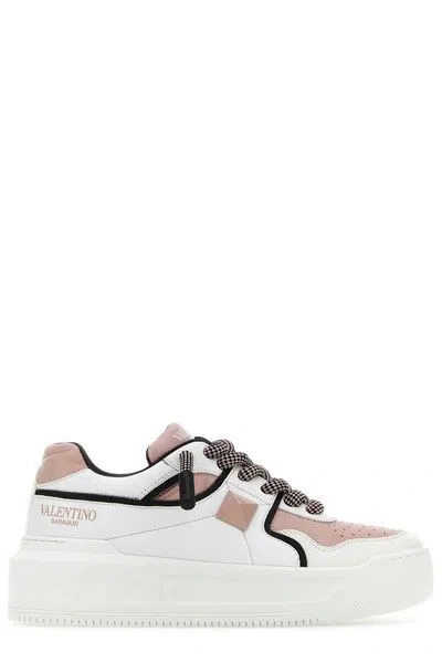 Valentino Garavani Bold Leather Studded Sneaker In Pink
