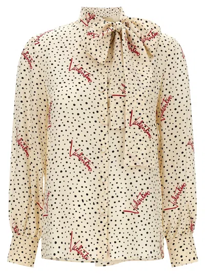 Valentino Bollicine Plusdepois Shirt And Blouse Multicolor In Neutral