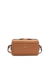 Valentino Garavani Garavani Alltime Mini Shoulder Bag In Grainy Calfskin Woman Almond Uni In Beige