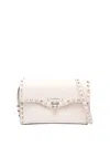 Valentino Rockstud Shoulder Bag In White