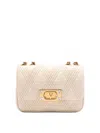 Valentino Garavani Garavani Quiltie 67 Small Shoulder Bag In Quilted Nappa Leather Woman Ivory Uni In White