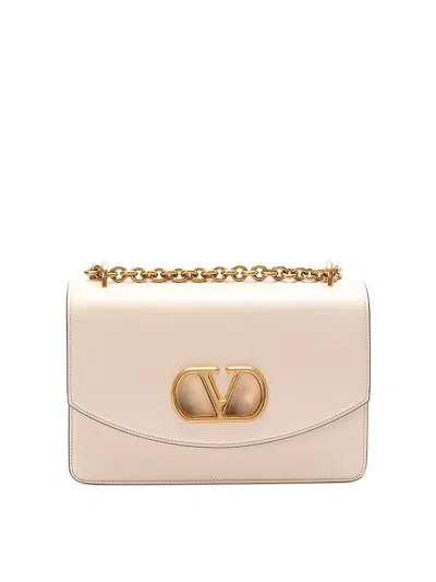 Valentino Garavani Vain Shoulder Bag In White