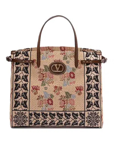 Valentino Garavani Antibesmedium Tote Bag In Multicolour