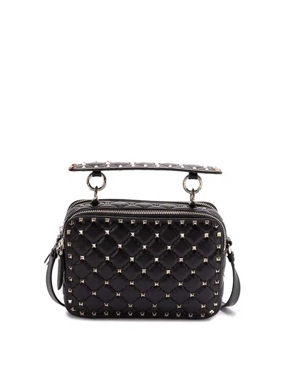 Valentino Garavani Rockstud Spike Crossbody Bag In Black