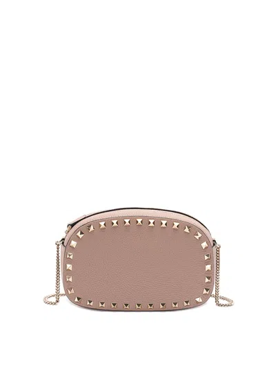 Valentino Garavani `rockstud` Mini Bag In Nude