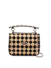 Valentino Rockstud Tote Bag In Nude & Neutrals