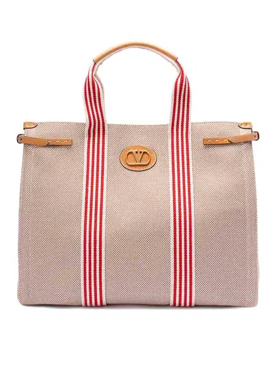 Valentino Garavani Bolsa Bandolera In Nude & Neutrals