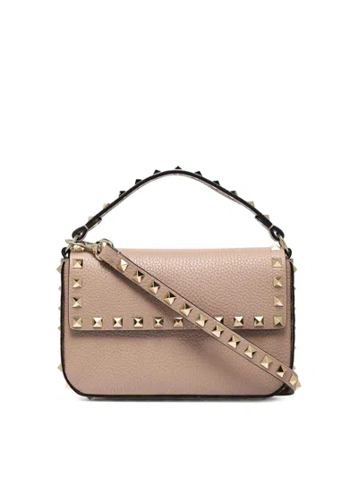 Valentino Garavani Rockstud Leather Mini Bag In Pink
