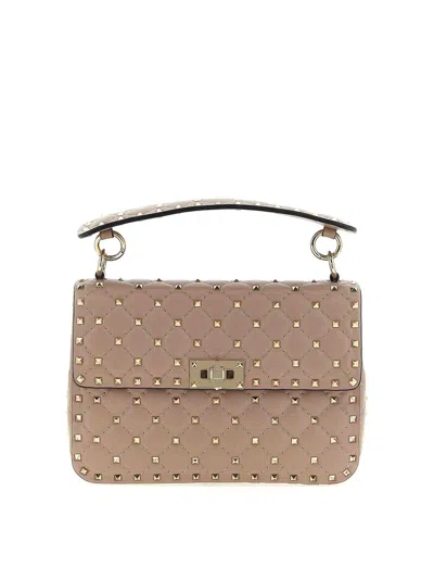Valentino Garavani Bolsa De Hombro In Color Carne Y Neutral