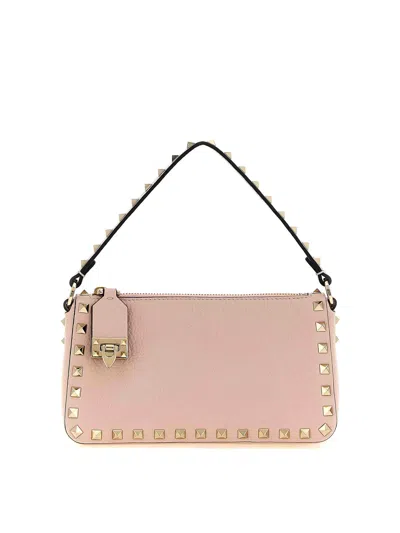 Valentino Garavani Bolsa De Hombro In Color Carne Y Neutral