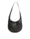 Valentino Garavani Medium Hoboho Bag In Chevron-pattern Nappa In Black