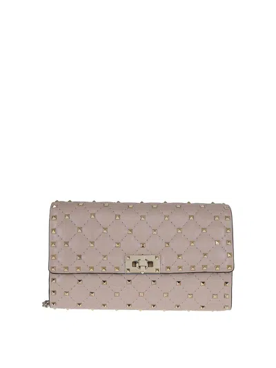 Valentino Garavani Shoulder Bag Rockstud In Nude
