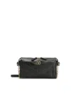 Valentino Garavani Panthea Small Shoulder In Nappa Leather With Chevron Pattern Bags In Black