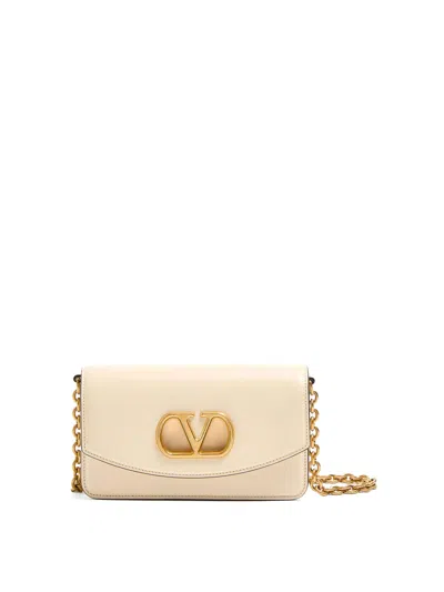 VALENTINO GARAVANI VAIN SMALL LEATHER CLUTCH