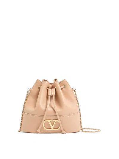 Valentino Garavani Bolso Clutch - Rosado In Color Carne Y Neutral