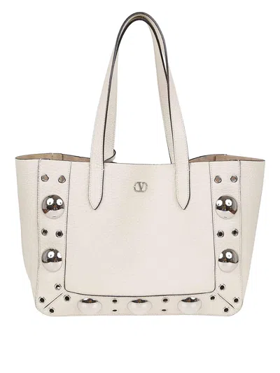 Valentino Garavani Medium Tote  Nellcote In White