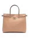 Valentino `antibes` Medium Tote Bag In Pink
