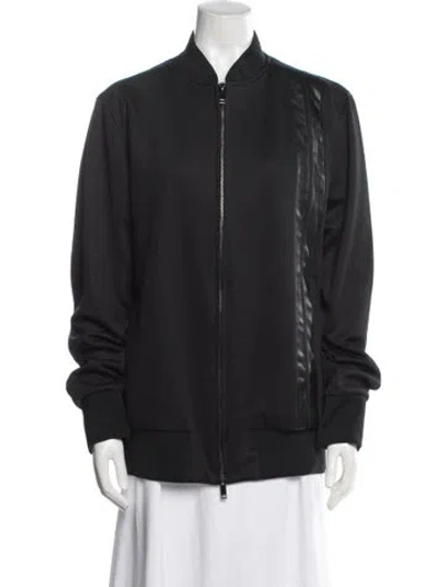 Pre-owned Valentino Bomber Jacket In Black