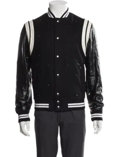 Pre-owned Valentino Bomber Jacket In Black