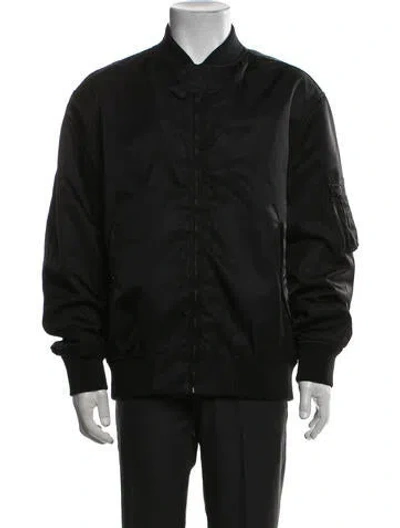 Pre-owned Valentino Bomber Jacket In Black