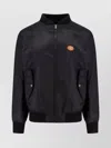 Valentino Nylon Bomber With Leather Patch And Vlogo Detail