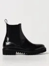 Valentino Toile Iconographe Leather Boots In 黑色